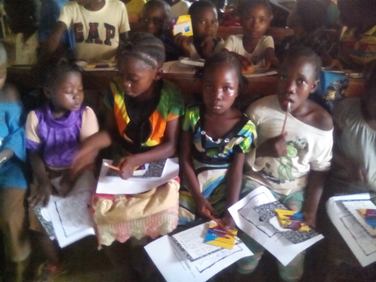 VBS children with coloring books | Kuwaa Mission: Helping the Kuwaa ...